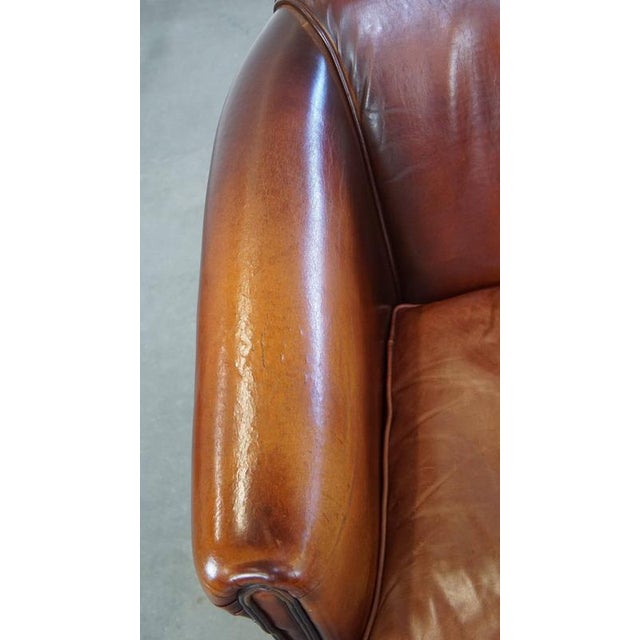 Sheep Leather Club Chair For Sale - Image 6 of 10