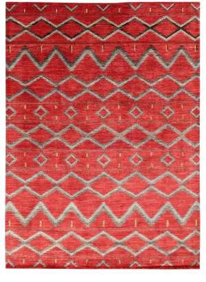 Navajo Style Hand Knotted Wool Rug-10'0" X 13'8"