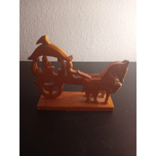 1970s Hand-Carved Horse Carriage 3D Model For Sale In Dallas - Image 6 of 8