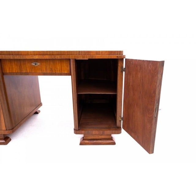 1920s Small Art Deco Desk, Poland, 1920s For Sale - Image 5 of 12