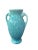 Ceramic Vintage Mid-Century Turquoise Aqua Blue Floral Vase Shawnee Pottery For Sale - Image 7 of 10