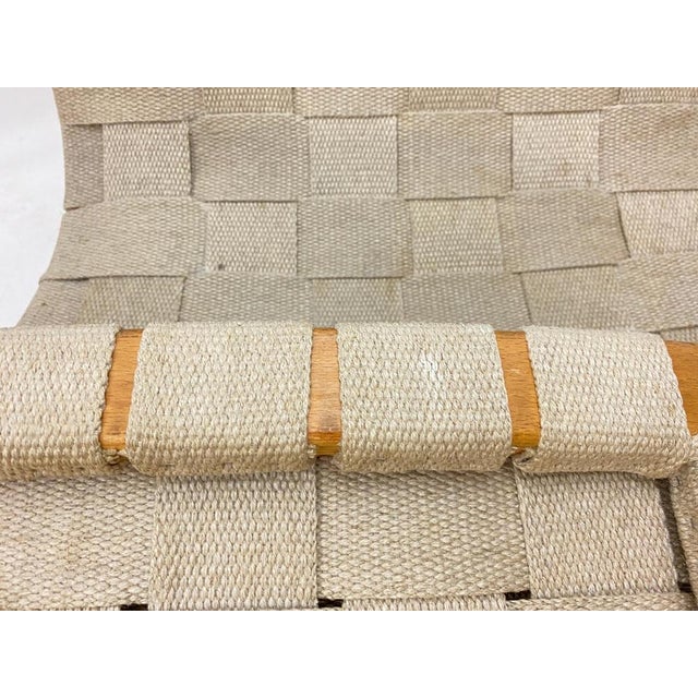 This is a set of 3 Armchairs by Bruno Mathsson. Materails are Wood and Fabric. Vintage "Eva" lounge chair by Bruno...