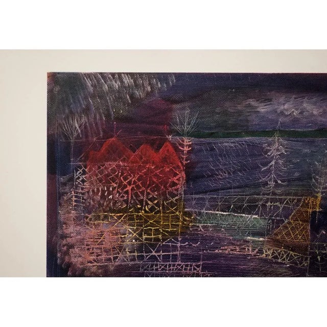 Paul Klee Large C. 1960s After Paul Klee, River Landscape Limited Edition Offset Lithograph From München For Sale - Image 4 of 12