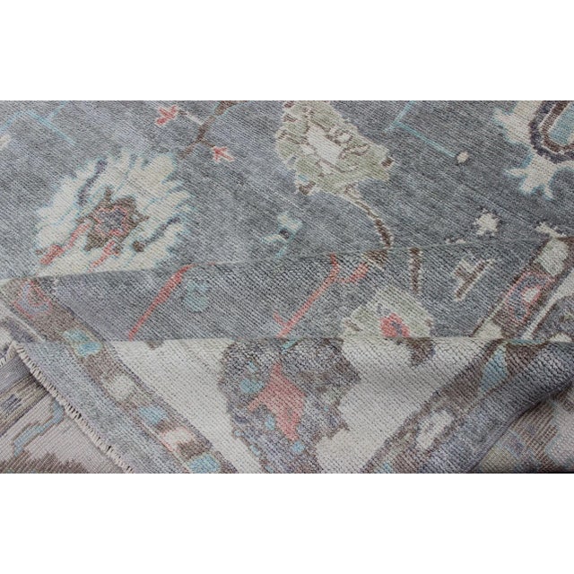 Large Turkish Modern Oushak Rug by Keivan Woven Arts 10'3 X 13'8 For Sale - Image 11 of 13
