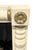 Cream Vintage Hitchcock Federal Style Églomisé Mirror – Neoclassical Gilt & Ivory Frame For Sale - Image 8 of 15