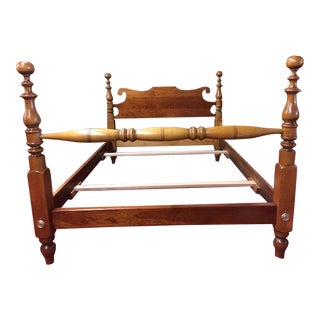 1960s Vintage Cannonball Bed, Stickley Furniture, Full Size For Sale