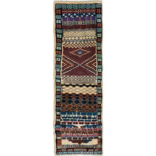 Vintage Persian Mahal Rug – Size: 1' 2" X 3'9" For Sale - Image 9 of 9