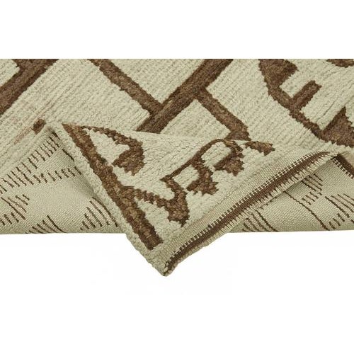 Beige Bohemian Runner Rug For Sale - Image 6 of 7