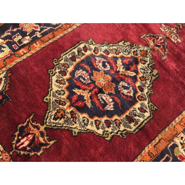 Textile 1950's Turkish Rug- 60.5" X 103" For Sale - Image 7 of 11