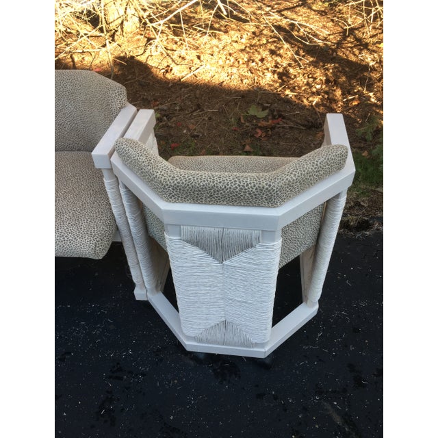 1980s 1970’s Column Pedestal Glass Top Dining Set - 5 Pieces For Sale - Image 5 of 11