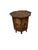 Brown Vintage Anglo Indian Rare Pattern Heavily Carved Teak Octagonal Table For Sale - Image 8 of 8
