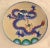 Late 20th Century Cloisonné Dragon Plate For Sale - Image 10 of 11