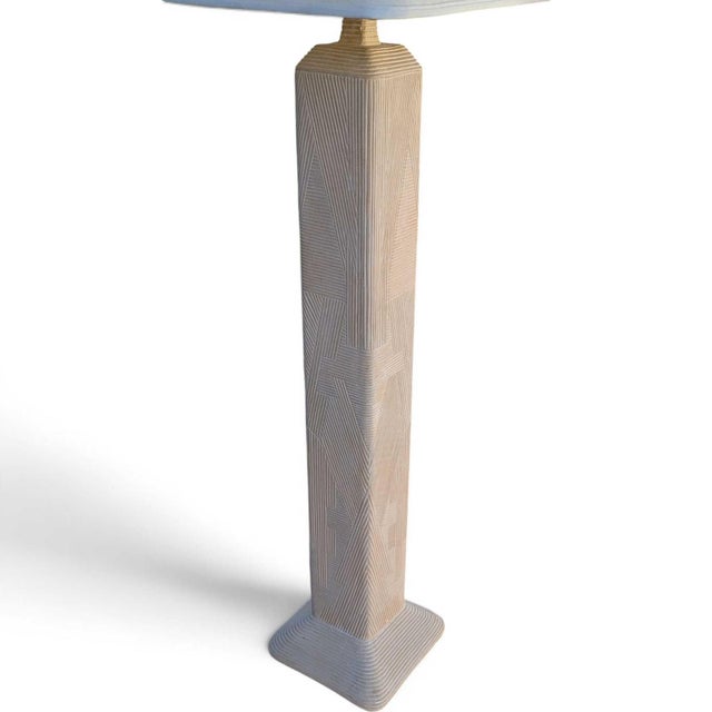 Postmodern 1980s Postmodern Plaster Floor Lamp by Dynasty Gallery For Sale - Image 3 of 18
