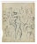 Norbert Meyre, The Sketches of Figures, Original Drawing, Mid-20th Century For Sale