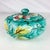 Vintage Lidded Ceramic Italy Bowl Jar Lidded Italian Pottery Floral Trinket Dish For Sale - Image 4 of 12