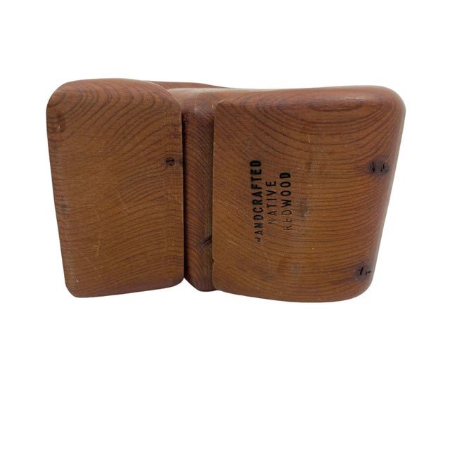 Vintage MCM Handcrafted Native Redwood Bunny Puzzle Jewelry Box For Sale - Image 10 of 10