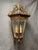 Large French Gilded Bronze Hall Lantern with Beveled Star-Cut Glass For Sale - Image 3 of 6