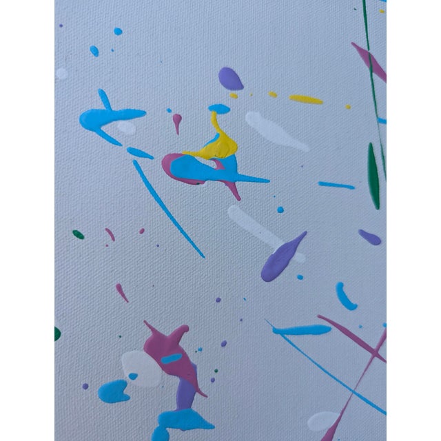 Original Abstract Expressionist Splatter Painting on Canvas For Sale - Image 16 of 18