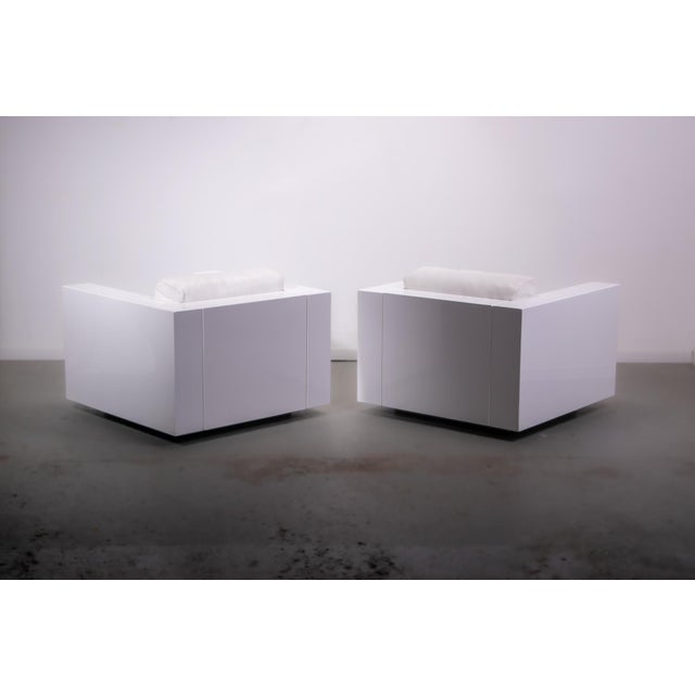 Saratoga Armhairs by Lella and Massimo Vignelli for Poltronova, 1990, Set of 2 For Sale - Image 3 of 18
