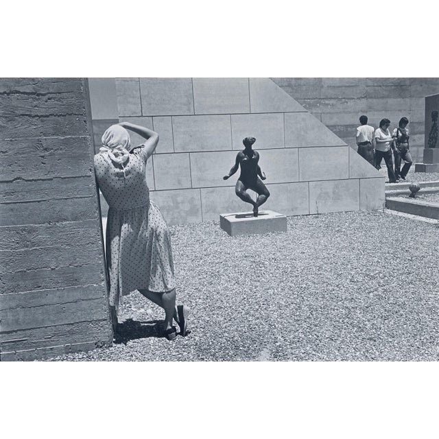 Susan Hacker, Vintage Silver Gelatin Print Photo Israel Museum Sculpture Jerusalem Photograph, 1983 For Sale