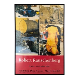 Large Robert Rauschenberg French Exhibition Poster, 2002 For Sale