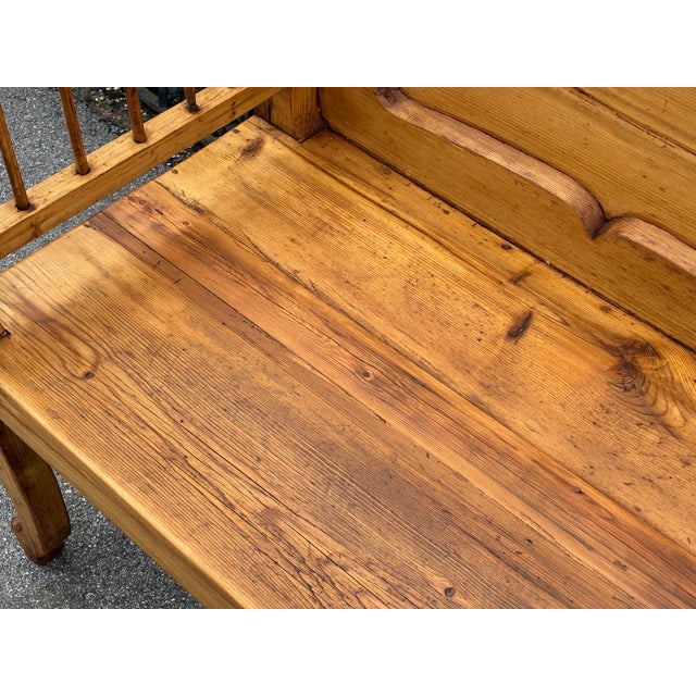 Pine Bench or Settle For Sale - Image 9 of 14