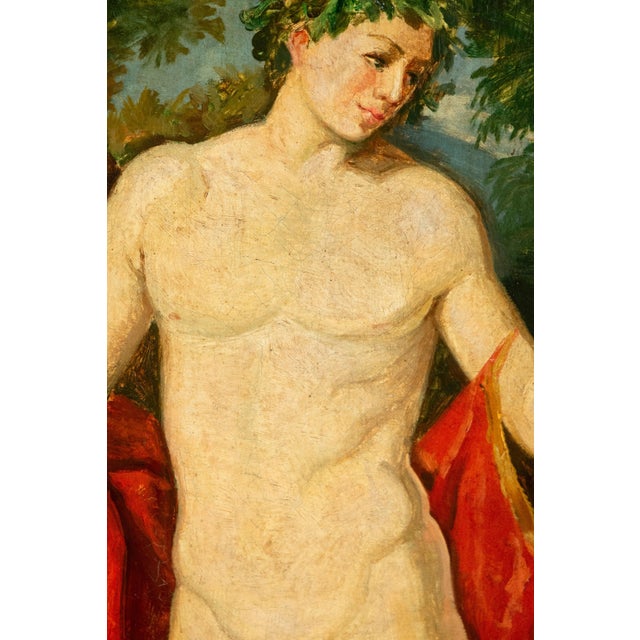 European School, Bacchus (Dionysus), 1850, Oil on Canvas For Sale - Image 3 of 6