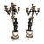 19th Century French Louis XVI Style Figural Bronze and Marble Candelabra - A Pair For Sale