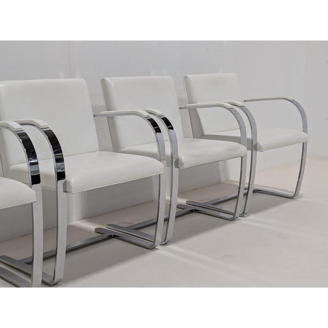 BRNO Flat Bar Armchairs by Ludwig Mies van der Rohe for Knoll, Set of 4 For Sale - Image 9 of 13