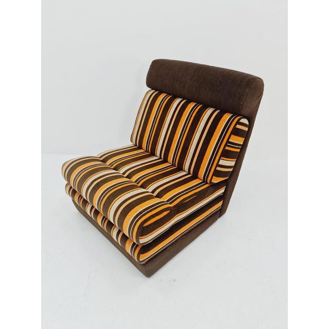 Space Age German Singel Couch Extendable to Bed, 1970s For Sale - Image 3 of 11