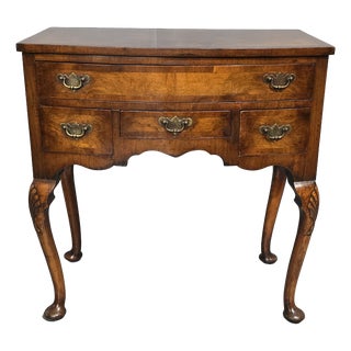 Walnut Bowed Low Boy, 1910 For Sale