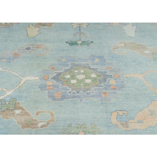 Early 21st Century Turkish Oushak Square Rug 12'2" x 12'2" #20424 For Sale - Image 5 of 8
