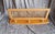 Mid-Century German Wall-Mounted Coat Rack with Walnut Wood Frame, Brass Hooks and Wicker Hat Shelf, 1960s, in Very Good...