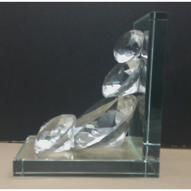 Vintage Crystal Bookends Very Sparkly For Sale - Image 4 of 10