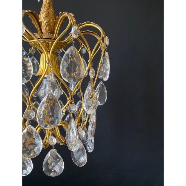 1960s Vintage Pendant Light in Brass, 1960s For Sale - Image 5 of 15