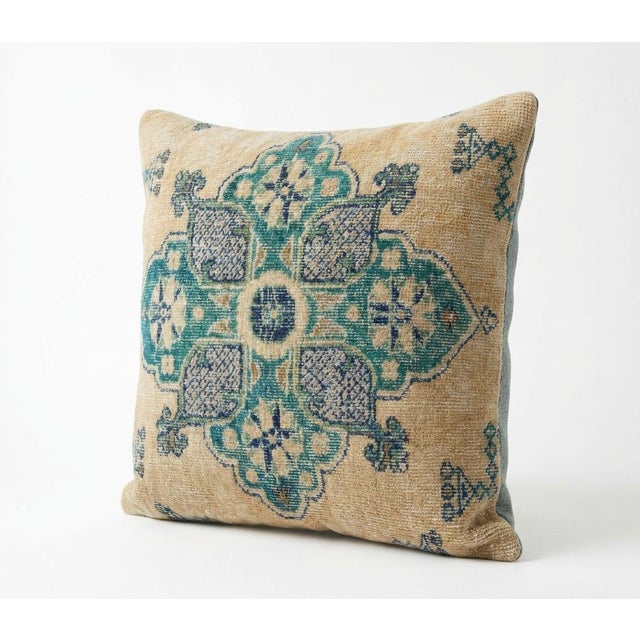 Mid-Century Modern Turkish Rug Pillow Cover 22'' X 24'' For Sale - Image 3 of 4