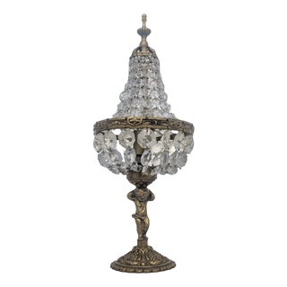 Art Nouveau Lamp in Brass For Sale