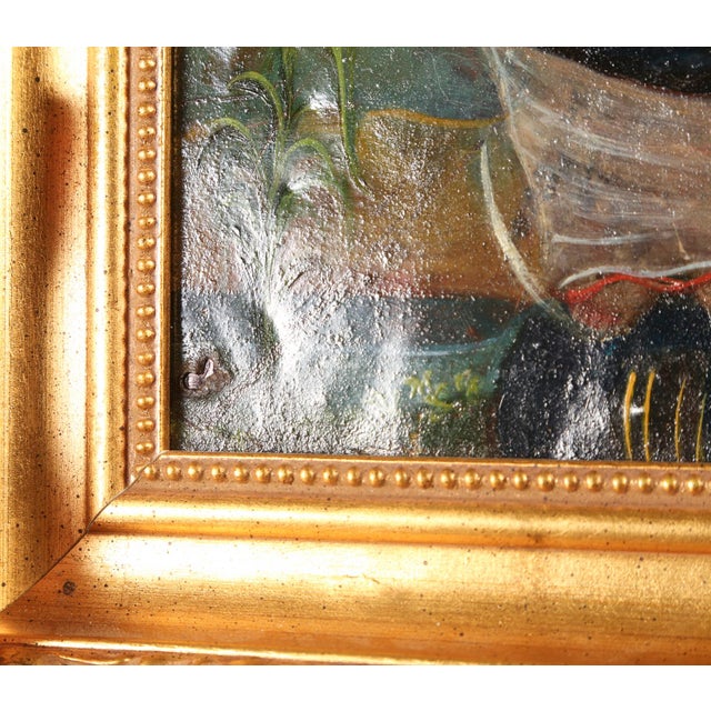 Our Lady of the Apocalypse, Oil on Tin, 19th Century For Sale - Image 9 of 11