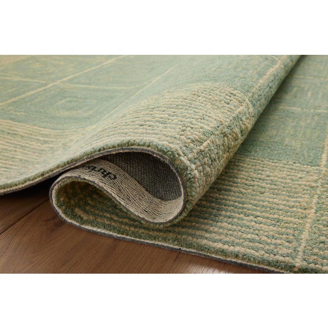 Loloi Rugs Chris Loves Julia x LoloiFrancis Green / Natural 2'-6" x 7'-6" Runner Rug For Sale - Image 4 of 8