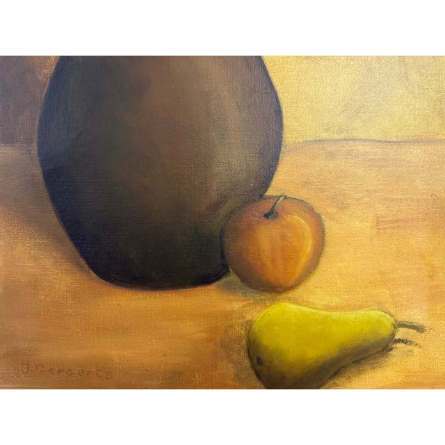 Unknown, Still Life Painting, 1960s, Oil on Canvas For Sale - Image 6 of 9