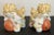 Chinoiserie Mid 20th Century Kutani Gump’s Vintage Hand Painted Porcelain Foo Dogs - A Pair For Sale - Image 3 of 11
