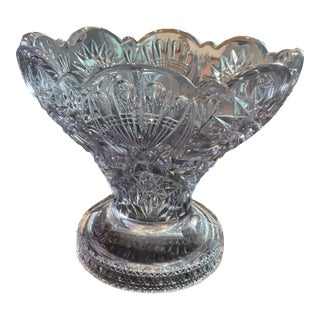 Sun Purple or Desert Glass Candy Dish Elegant Glass by Imperial Circa 1901-1914 For Sale