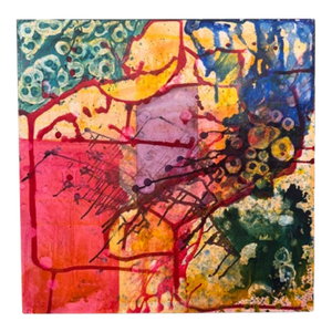 Intersections by Kathleen Varadi, 2018 Ink on Gesso Board