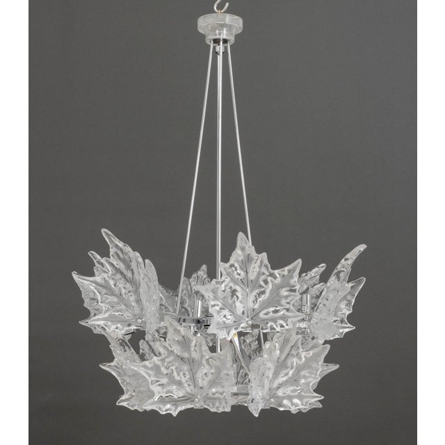 Lalique Champs-Elysees Two-Tier Chandelier For Sale - Image 13 of 18