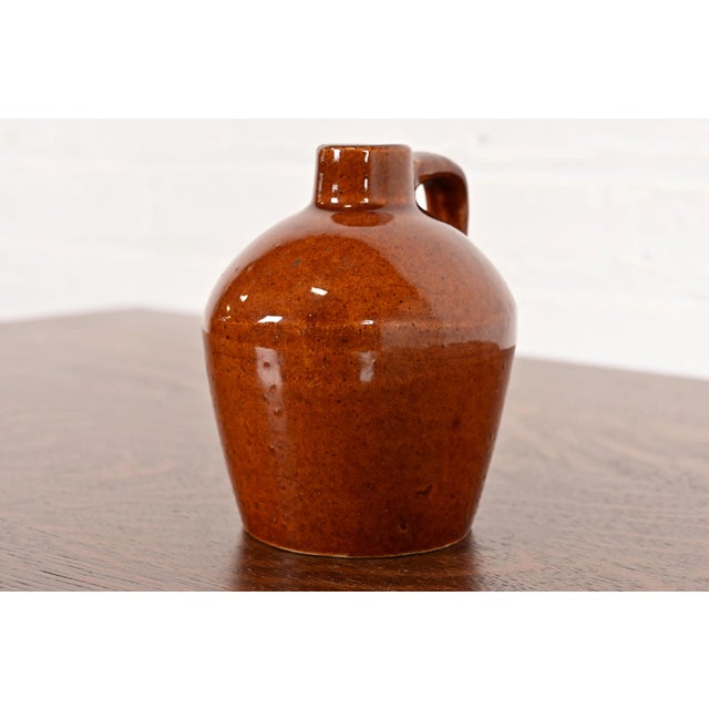 1920s Roycroft Pottery Antique Arts & Crafts Glazed Ceramic Jug, Circa 1920s For Sale - Image 5 of 14