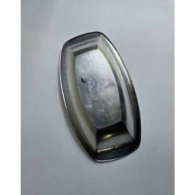 Reticulated Silver Plate Serving Bowl, C. 1940 For Sale - Image 13 of 16