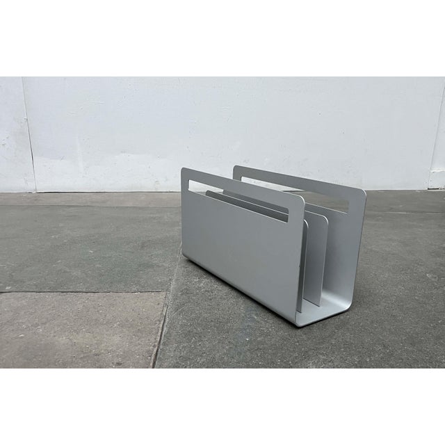 Minimalist Aluminum Magazine Rack by Norman Foster for Helit, Germany, 1990s For Sale - Image 11 of 18