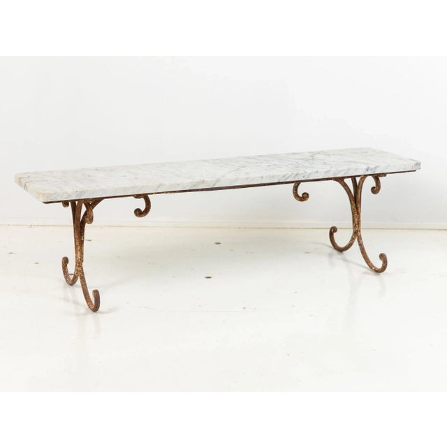 French Marble and Iron Dessert Stand, Mid 20th Century For Sale In New York - Image 6 of 8