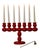 Red Vintage Swedish Bobbin Candelabra For Sale - Image 8 of 8