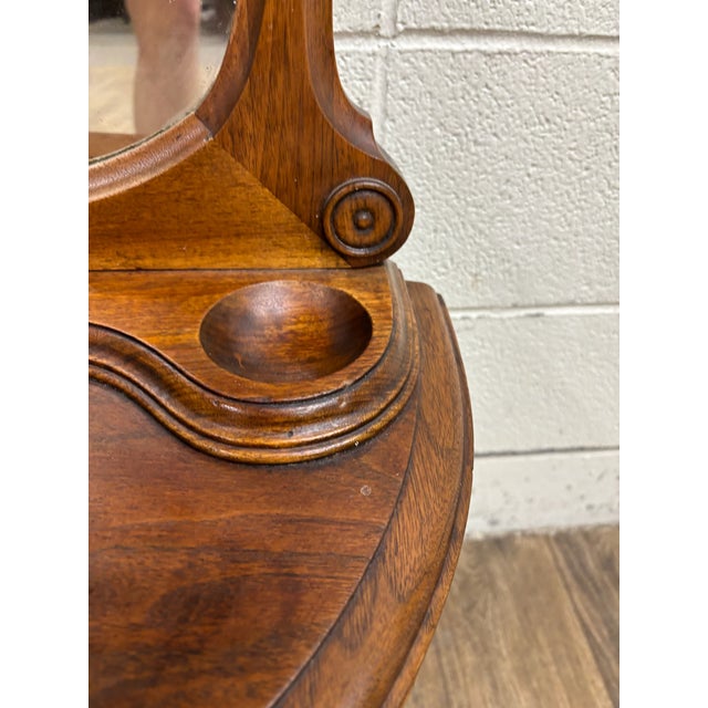 Brown Antique Cheval Full Length Mirror on Stand For Sale - Image 8 of 10